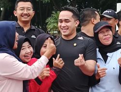 Olah Raga Bersama Masyarakat, Yakin Langkat Bisa Maju dan Sehat Bersama Iskandar- Adli Tama