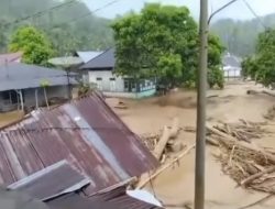Banjir Merjanh Tapsel Puluhan Rumah Rusak dan Warga Mengungsi