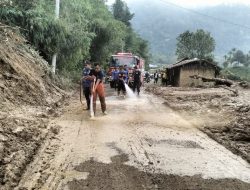 Jalan Lintas Langkat – Karo Sudah Dapat Dilalui, Ada Potensi Longsor Susulan