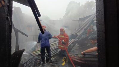Satu Rumah di Binjai Ludes Terbakar, Api Muncul dari Ruang Tamu