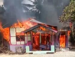 Rumah Semi Permanen di Babalan Ludes Terbakar, Korsleting Listrik Diduga Jadi Penyebab