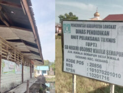 SDN Kwala Gebang Ancam Keselamatan, Plt Kadisdik Langkat Bungkam