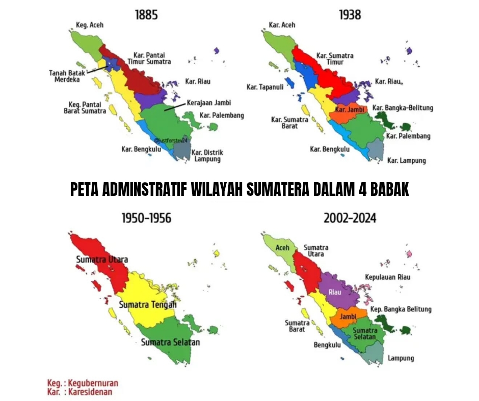 Peta Admistrasi Wilayah Sumatera