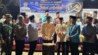 Ricky Anthony Buka Festival Gema Takbir Idul Adha 1446 H di Kecamatan Hinai