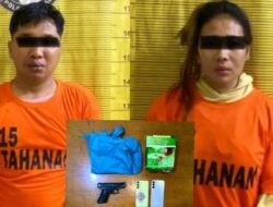 Lepaskan Tembakan Kearah Petugas, Polres Binjai Bekuk Pasutri Bawa 1 Kg Sabu