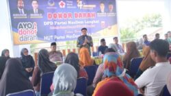 Meriahkan HUT NasDem Ke-14, Ricky Anthony Gelar Baksos di DPD Langkat