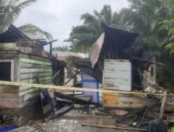 Kebakaran Hanguskan Bangun Rumah Kopel di Babalan