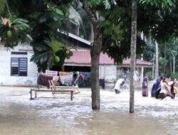 Banjir Rendam Tujuh Desa di Kecamatan Sei Lepan, Warga Mulai Mengungsi