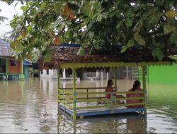 Tiga Hari Hujan, Jalan dan Pemukiman Warga Stabat Tergenang