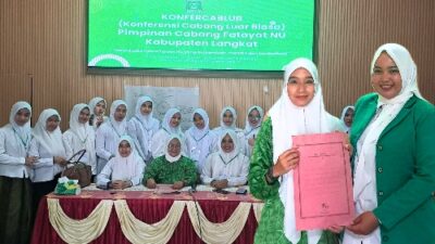 Pimpin PC Fatayat NU Langkat, Diah Nurita Terpilih Secara Aklamasi