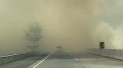 Asap Bakaran Kebun Tebu Tutupi Ruas Jalan Tol Binjai – Stabat, Picu Kecelakaan Beruntun