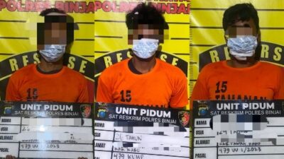 Tiga Pelaku Begal di Sei Bingai Berhasil Diringkus, Pelaku Sempat Melawan