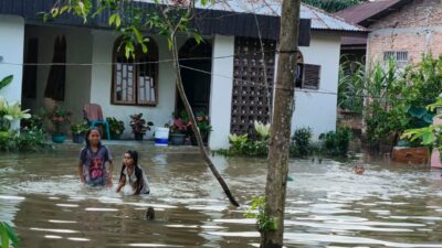 Diguyur Hujan Deras, Pemukiman Warga Desa Pantai Gemi Kebanjiran