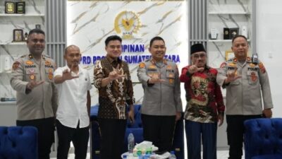 Jalin Sinergitas, Kapolres Langkat Silaturahmi dengan Ricky Anthony
