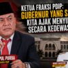 Ketua Fraksi PDIP: Yang Salah Gubernur, Kita Ajak Menyikapi Secara Dewasa