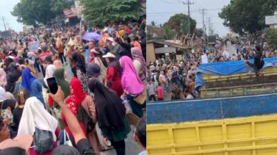 Tak Kunjung Dapat Kepastian Bantuan, Ribuan Korban Banjir Blokade Jalinsum Aceh–Medan
