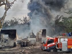 Dapur Penyulingan Minyak Mentah Terbakar di Langkat, Diduga Beroperasi Tanpa Izin