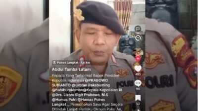 Viral, Pria Berseragam Polisi Sebut Oknum Polres Langkat Terima Setoran dari Bandar Sabu