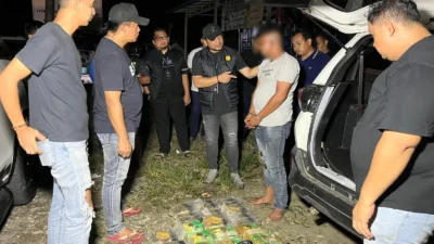 Kejar- kejaran di Langkat, Satresnarkoba Poltabes Medan Gagalkan Pengirim Sabu 24 Kg ke Palembang